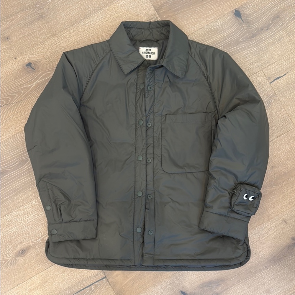 Uniqlo Windbreaker Olive Green Quilted Jacket. Size S.From Japan. Anya Hindmarch